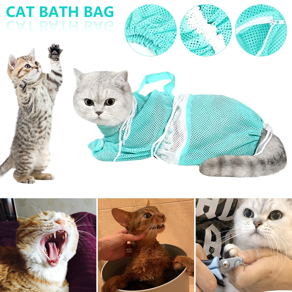 Cat Bathing Bag Pet Cat Grooming Bathing Washing Restraint Bag Adjustable Anti Scratch Bite Nails Shower Net Pet Supplies
Cat Bathing Bag Pet Cat Grooming Bathing Washing Restraint Bag Adjustable Anti Scratch Bite Nails Shower Net Pet Supplies