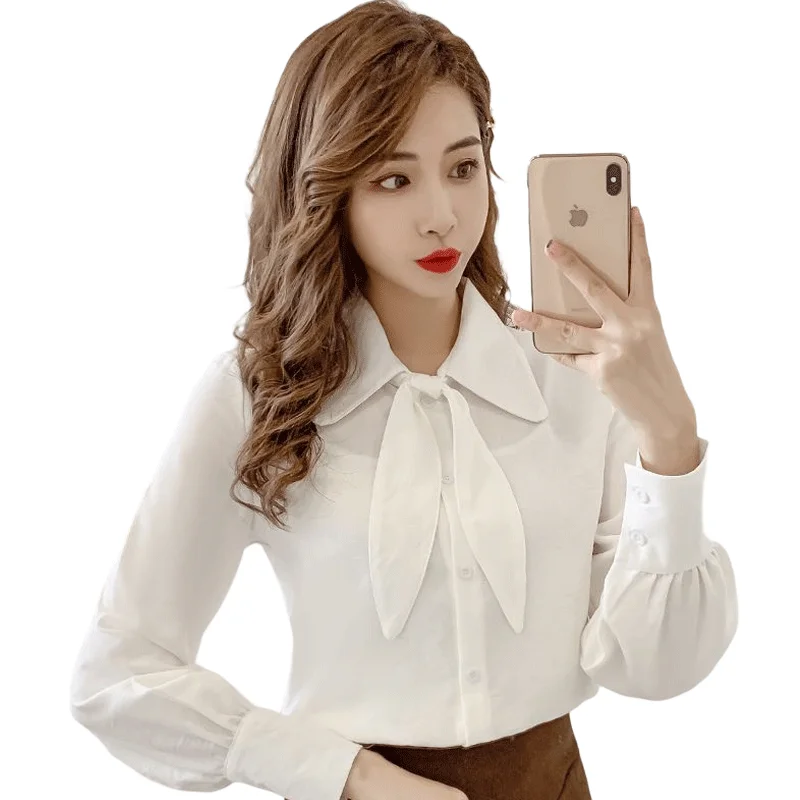 Women's clothing 2021 new fashion and comfortable white chiffon shirt casual all-match red lapel solid color top
Women's clothing 2021 new fashion and comfortable white chiffon shirt casual all-match red lapel solid color top