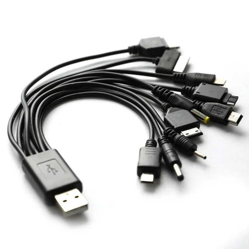 10 в 1 быстрый зарядный USB-кабель Универсальный многофункциональный шнур для