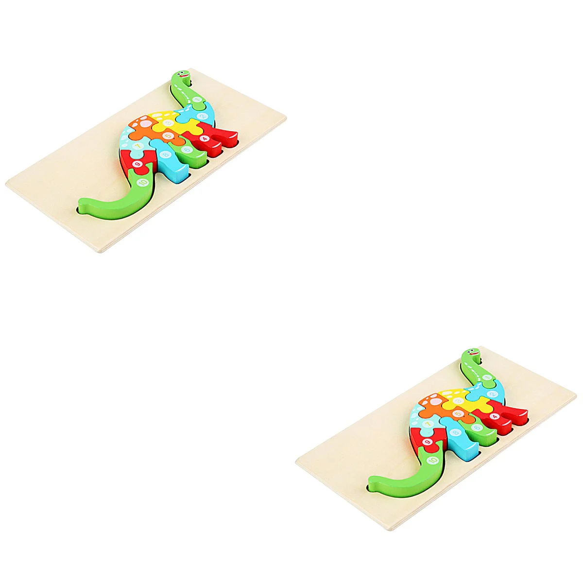 2 набора деревянных 3d-пазлов для детей 
2 набора деревянных 3d-пазлов для детей