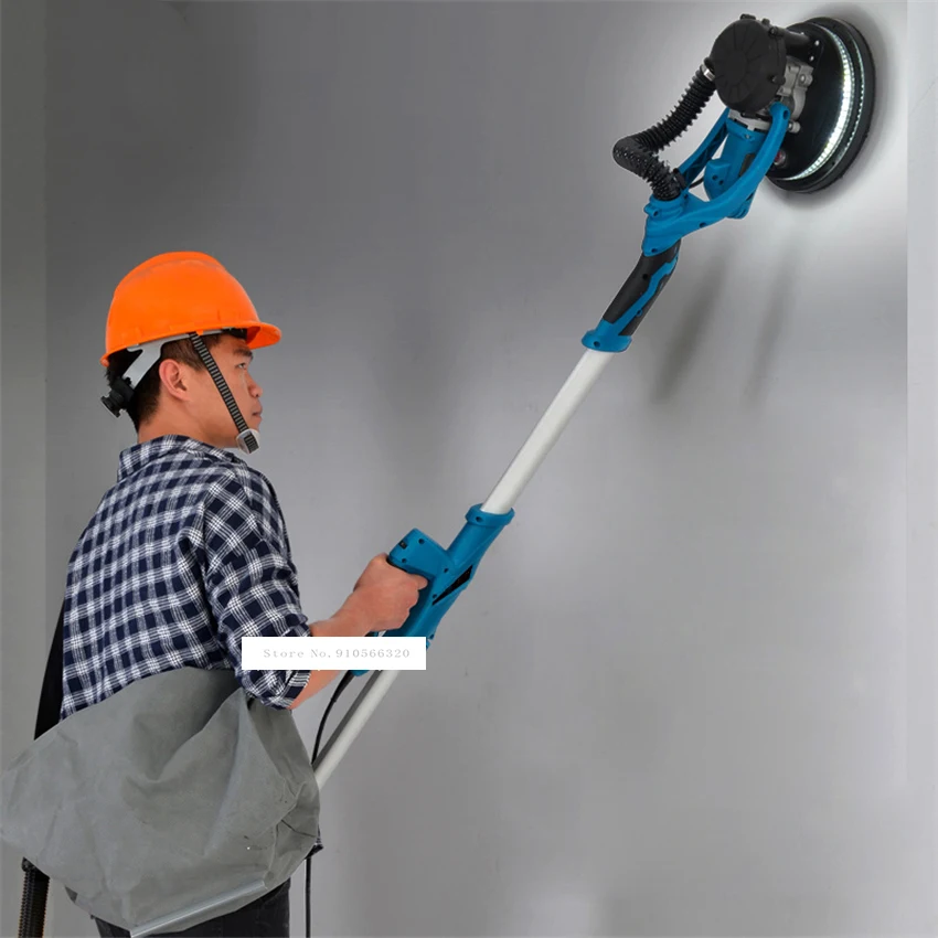 WN-1620 Electric Polisher Long Rod Wall Grinding Machine Dustless Wall Sander LED Light Wall Putty Polishing Sander 220V 1250W
WN-1620 Electric Polisher Long Rod Wall Grinding Machine Dustless Wall Sander LED Light Wall Putty Polishing Sander 220V 1250W
