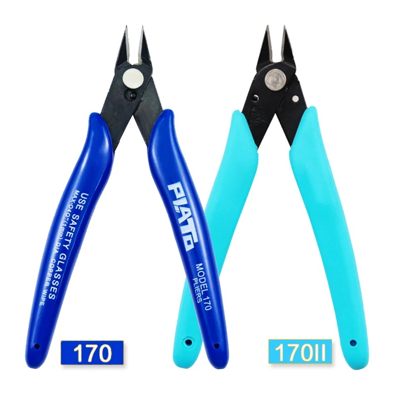 

170 170II Diagonal Pliers Cutting Side Electrical Forceps Nippers Snips Flush Wire Cable Cutters Mini Plier Knife Hand Tools Set