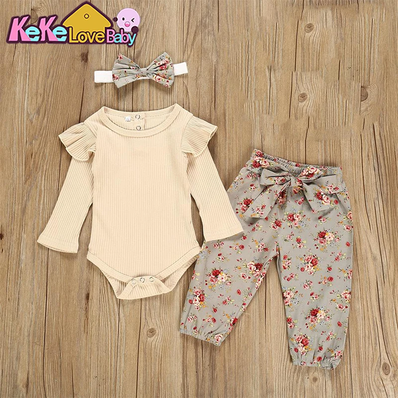 Newborn Girl Clothes Autumn Baby Girls Clothing 3Pcs Set Long Sleeve Romper +Floral Pants +Headband Outfits Toddler Clothes
Newborn Girl Clothes Autumn Baby Girls Clothing 3Pcs Set Long Sleeve Romper +Floral Pants +Headband Outfits Toddler Clothes