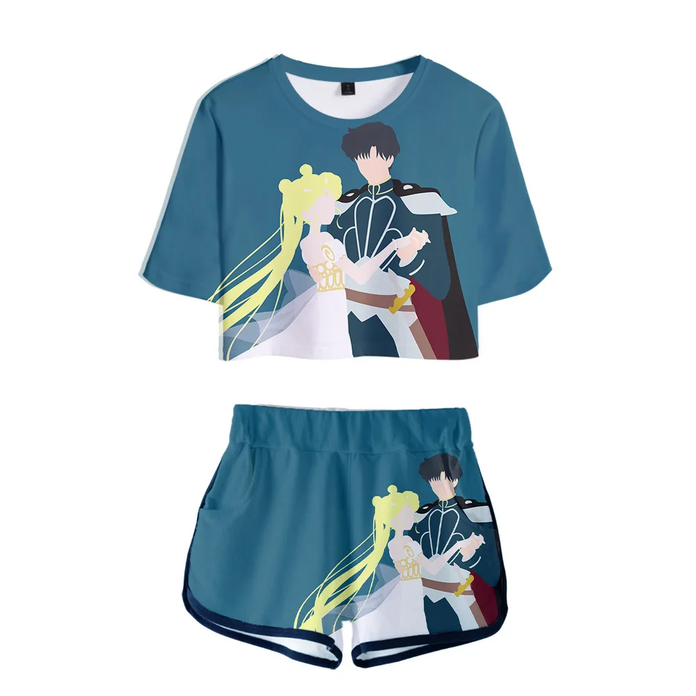 Tsukino Usagi Women Two Piece Outfits Anime Sailor Moon 3D Print 2 Piece Set Crop Top and Short Pants Tracksuit for Women Sets
Tsukino Usagi Women Two Piece Outfits Anime Sailor Moon 3D Print 2 Piece Set Crop Top and Short Pants Tracksuit for Women Sets