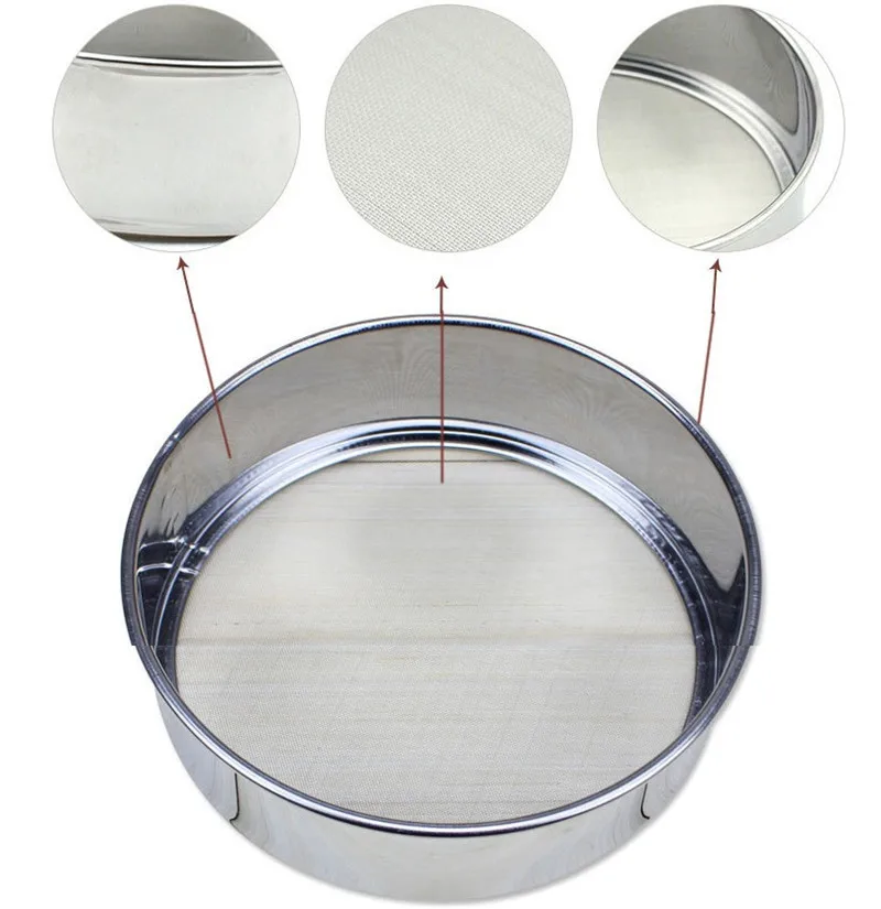 1Pc Superfine Stainless Steel Round Sugar Powder Sieve Soy Milk Flour Mesh Sieve Kitchen Baking Cake Tool
1Pc Superfine Stainless Steel Round Sugar Powder Sieve Soy Milk Flour Mesh Sieve Kitchen Baking Cake Tool