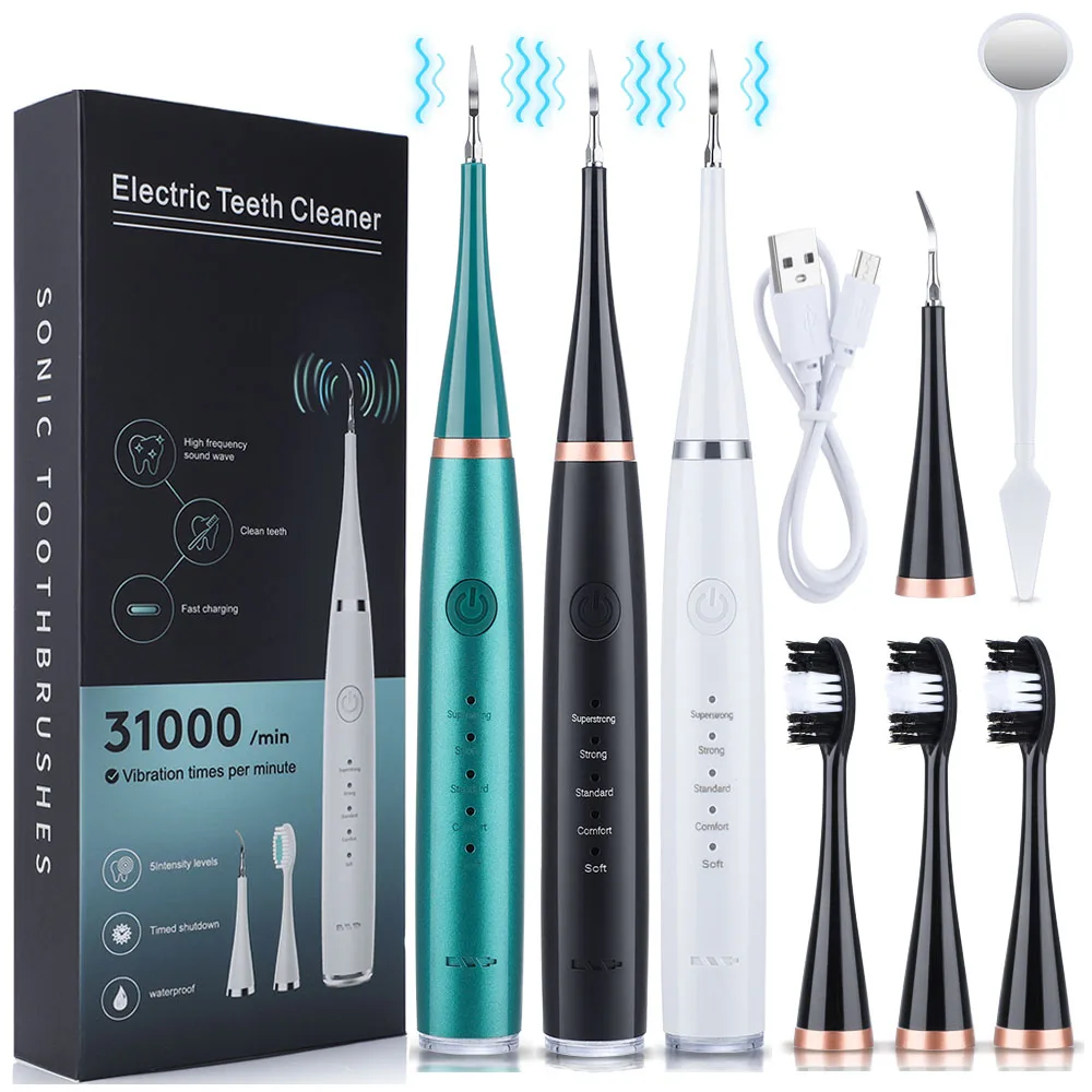 Ultrasonic Electric Dental Scaler Teeth Whitening Device Teeth Cleaner Tartar Remover Dental Cleaning Whitening Scaler Household
Ultrasonic Electric Dental Scaler Teeth Whitening Device Teeth Cleaner Tartar Remover Dental Cleaning Whitening Scaler Household