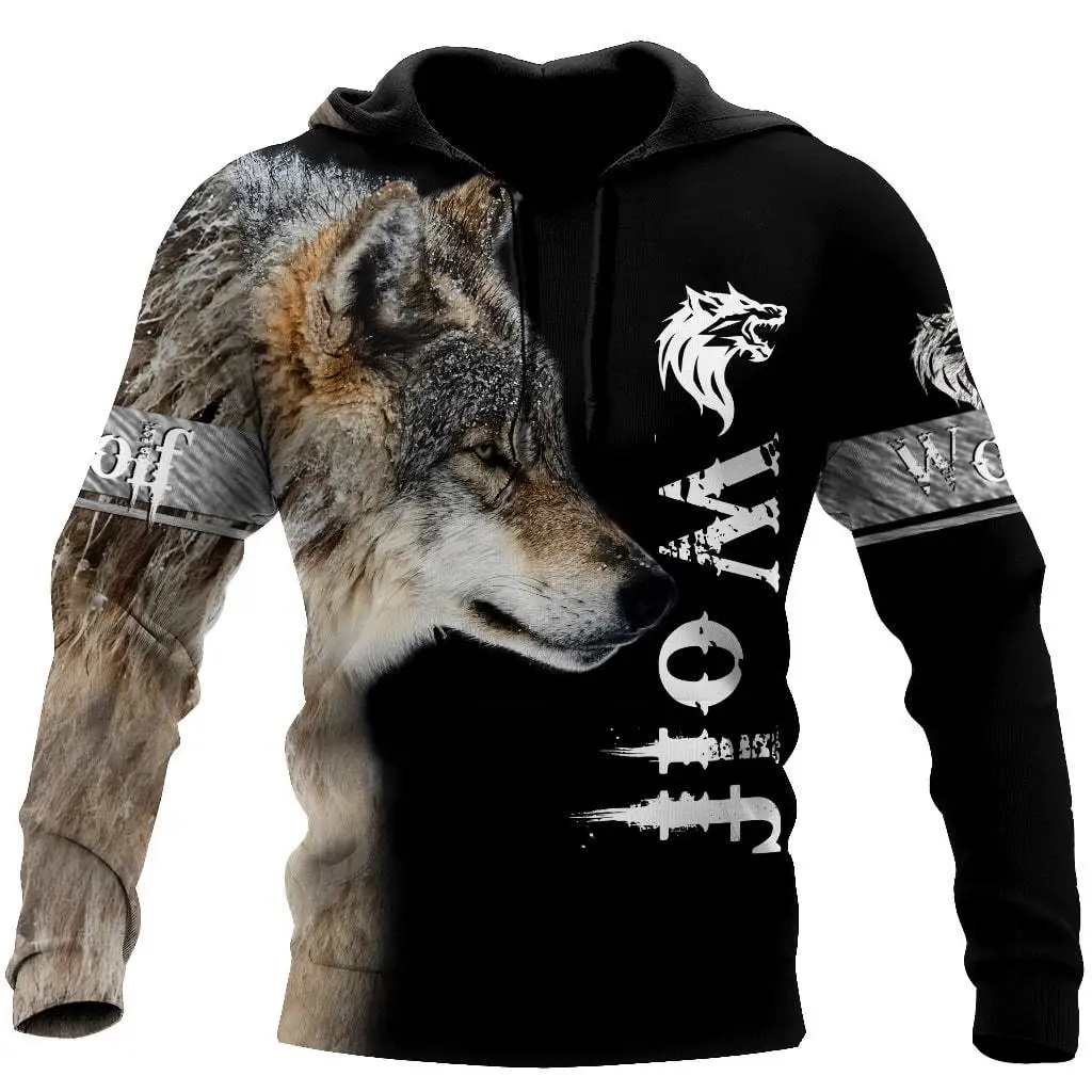 

3D Printed Casual Hoodies Love Animal Wolf Pattern Unisex Spring/Fall Harajuku For Men/Women Zip Hooded Pullover Sweatshirt-09