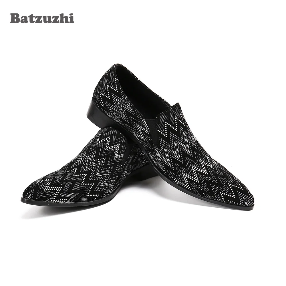 Туфли Batzuzhi мужские с острым носком, натуральная кожа, классические, без застежки, повседневные кожаные оксфорды, 38-46
Туфли Batzuzhi мужские с острым носком, натуральная кожа, классические, без застежки, повседневные кожаные оксфорды, 38-46