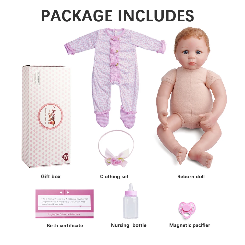 19 Inches Katie Bebe Reborn Baby Doll Soft Vinyl Lifelike Toy Newborn Toddler Baby LoL Dolls Toys Gift For Children
19 Inches Katie Bebe Reborn Baby Doll Soft Vinyl Lifelike Toy Newborn Toddler Baby LoL Dolls Toys Gift For Children