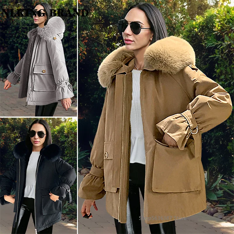 2022 Autumn and Winter New Plus Velvet Warmth and Thick Mid-Length Padded Coat and Fur Collar Coat Large Size Winter Coat
2022 Autumn and Winter New Plus Velvet Warmth and Thick Mid-Length Padded Coat and Fur Collar Coat Large Size Winter Coat
