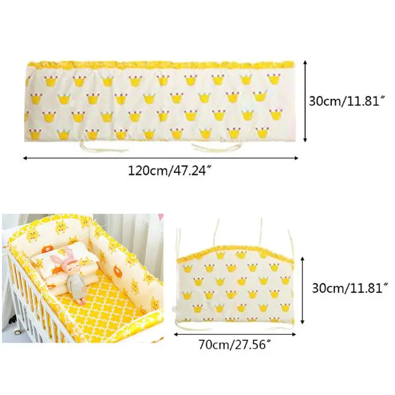 5 Pcs Cotton Baby Bedding Set Nursery Crib Bumper Washable Bed Sheet Pillowcase for Toddler Newborn
5 Pcs Cotton Baby Bedding Set Nursery Crib Bumper Washable Bed Sheet Pillowcase for Toddler Newborn