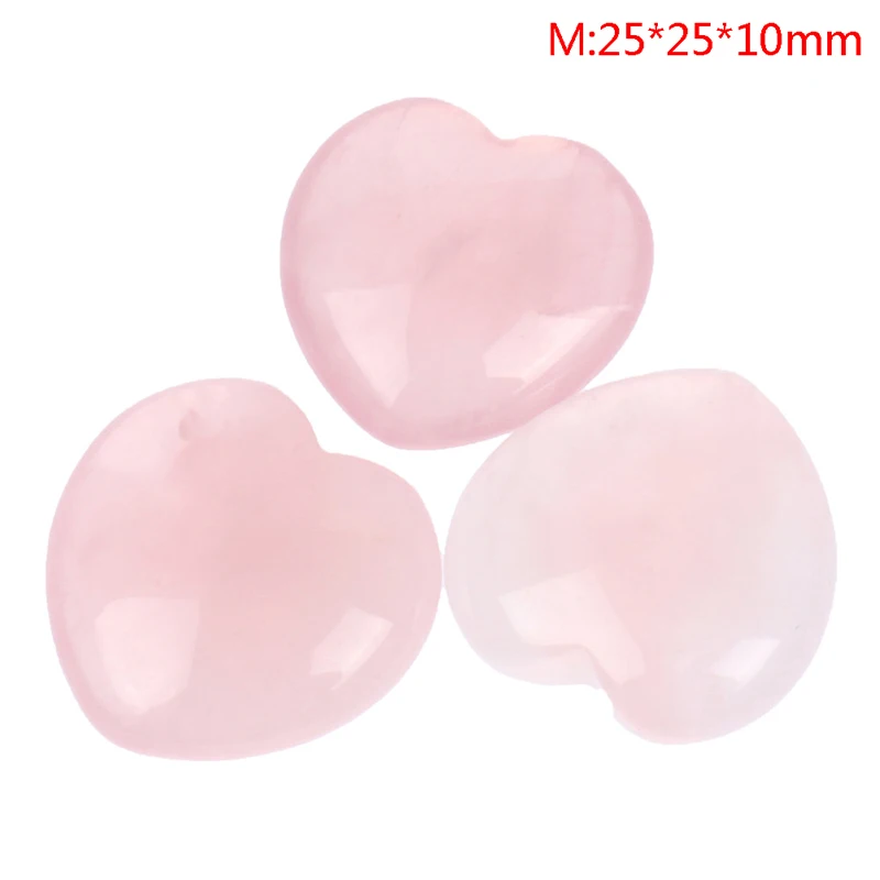 1Pcs Pink Healing Gemstone Fashion Palm Heart DIY Natural Rose Quartz Necklace Accessories Home Wedding Party Decoration Crafts 
1Pcs Pink Healing Gemstone Fashion Palm Heart DIY Natural Rose Quartz Necklace Accessories Home Wedding Party Decoration Crafts