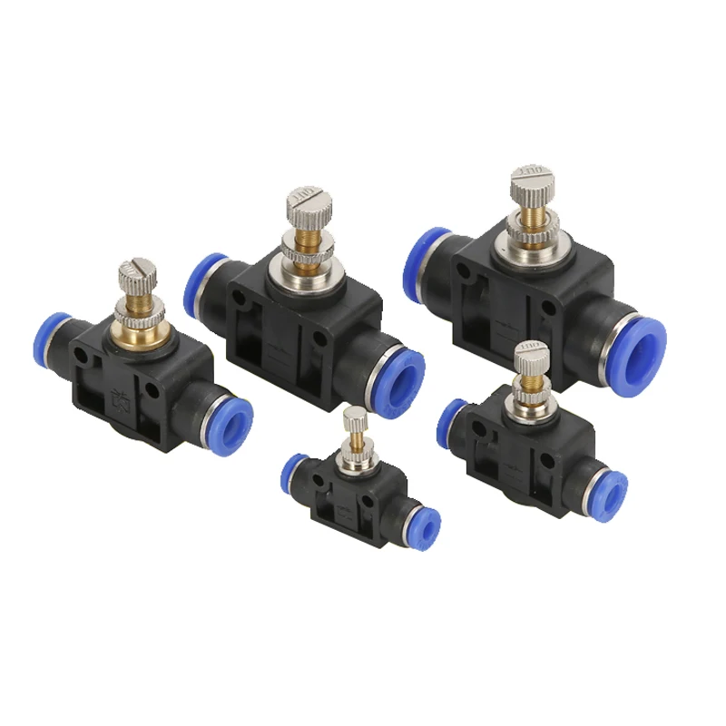 Free shipping throttle valve SA 4-12mm Air Flow Speed Control Valve Tube Water Hose Pneumatic Push In Fittings
Free shipping throttle valve SA 4-12mm Air Flow Speed Control Valve Tube Water Hose Pneumatic Push In Fittings