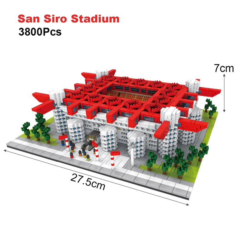 Architecture Football Soccer Field San Siro Stadium Diamond Building Blocks Old Trafford Nou Camp Signal Iduna Micro Bricks Toys
Architecture Football Soccer Field San Siro Stadium Diamond Building Blocks Old Trafford Nou Camp Signal Iduna Micro Bricks Toys