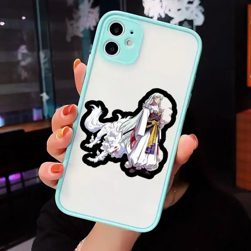 Cartoon Inuyasha Phone Case For iPhone 12 11 Mini Pro XR XS Max 7 8 Plus X Matte transparent blue Back Cover
Cartoon Inuyasha Phone Case For iPhone 12 11 Mini Pro XR XS Max 7 8 Plus X Matte transparent blue Back Cover
