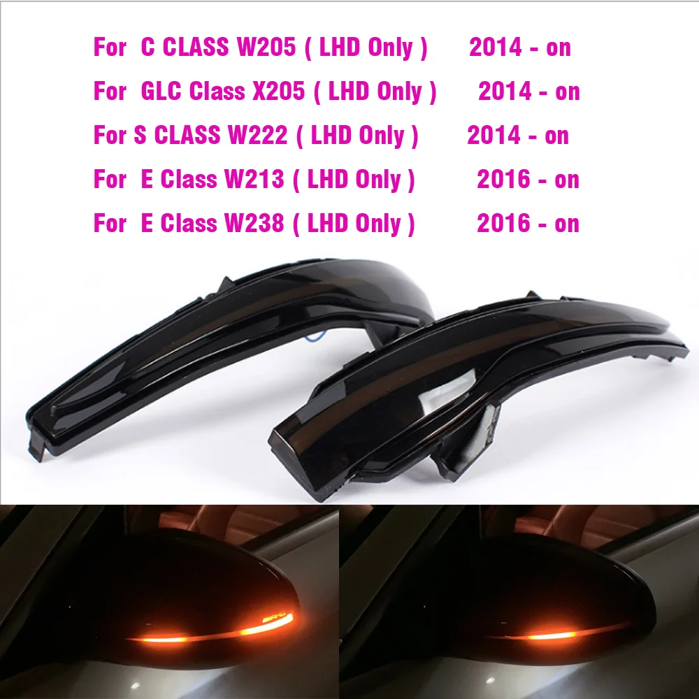 Dynamic Turn Signal Lights For Mercedes Benz W205 W213 GLC AMG 2 Color Car Side Wing Rearview Mirror Indicator Blinker Lamp LED 
Dynamic Turn Signal Lights For Mercedes Benz W205 W213 GLC AMG 2 Color Car Side Wing Rearview Mirror Indicator Blinker Lamp LED