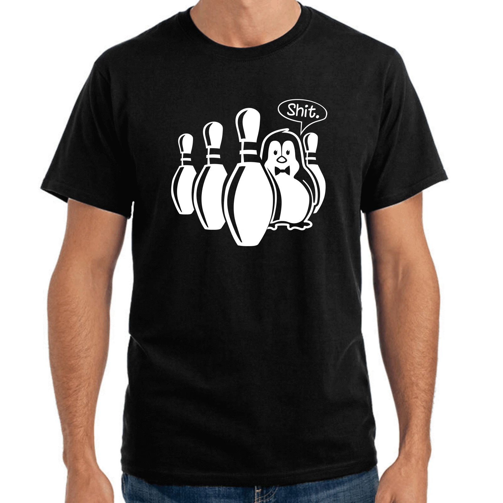 Pinguin | Penguin | Shit Kegeln | Fun | | S-3XL T-Shirt Men T Shirt Print Cotton Short Sleeve T-Shirt Retro top tee
Pinguin | Penguin | Shit Kegeln | Fun | | S-3XL T-Shirt Men T Shirt Print Cotton Short Sleeve T-Shirt Retro top tee