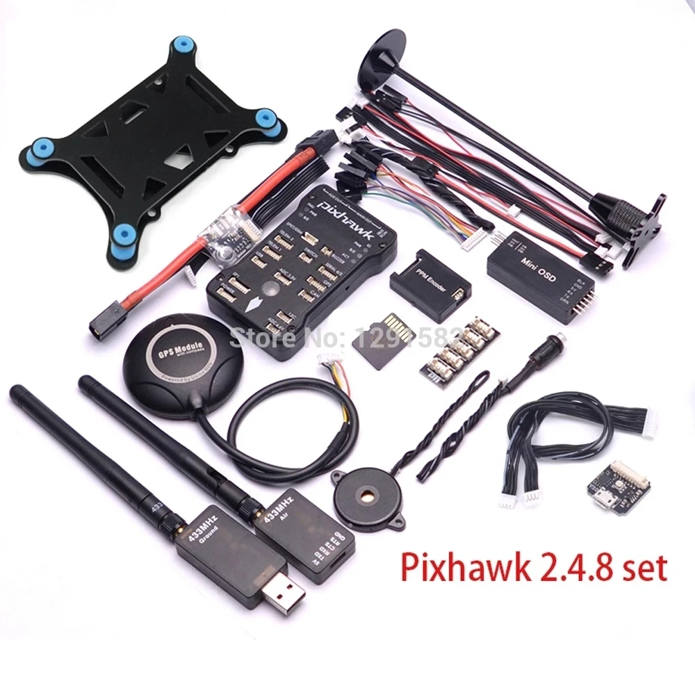 Контроллер полета Pixhawk PX4 PIX 2.4.8 32 бит с 4G SD переключатель безопасности зуммер M8N GPS
