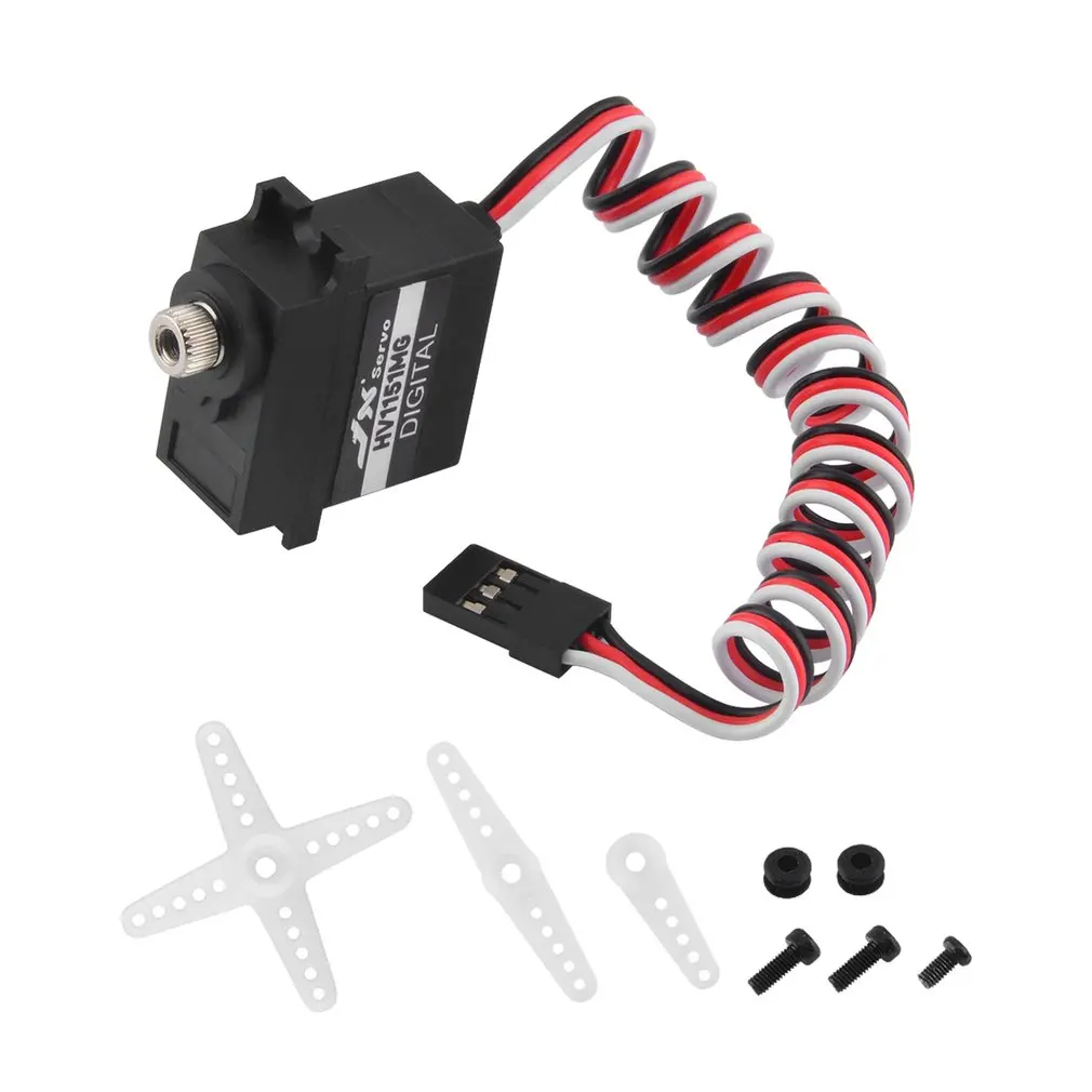 JX Servo PDI-1151MG 15g Mini Waterproof 4.5KG Digital Core Servo For RC Helicopter Car Robot Boat RC Model Spare Parts
JX Servo PDI-1151MG 15g Mini Waterproof 4.5KG Digital Core Servo For RC Helicopter Car Robot Boat RC Model Spare Parts