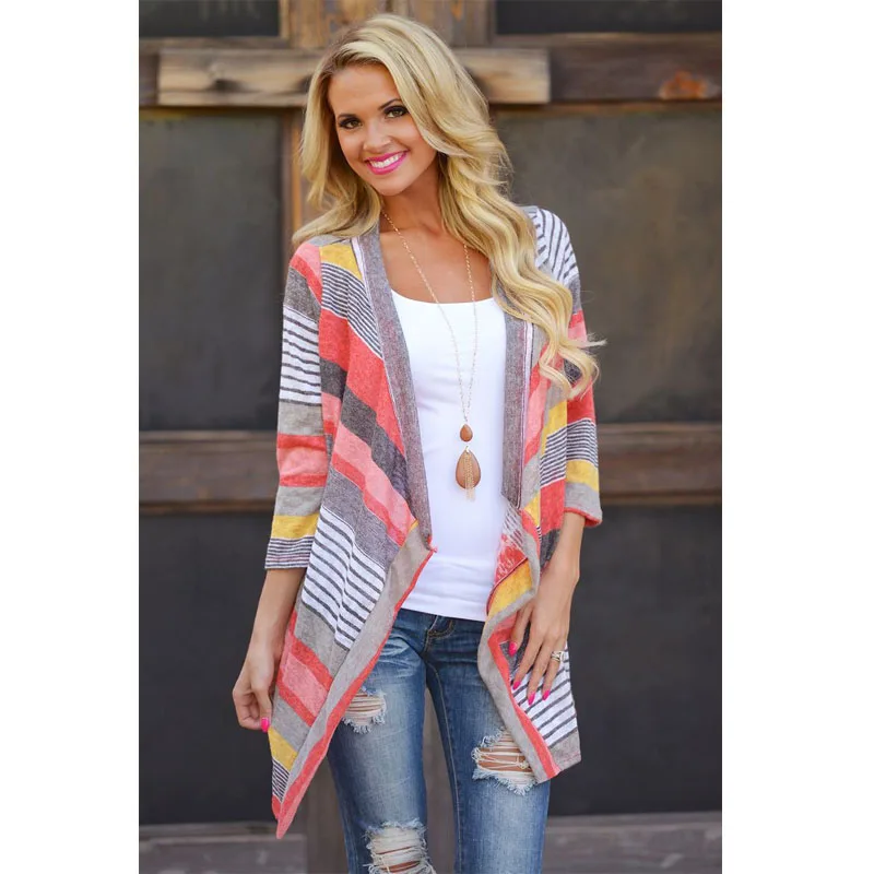 Zoulv 2021 Spring Fashion Women Clothing Spring Stripe Shrug Open Stitch Sweater Three Quarter Casual Knitted Cardigan
Zoulv 2021 Spring Fashion Women Clothing Spring Stripe Shrug Open Stitch Sweater Three Quarter Casual Knitted Cardigan