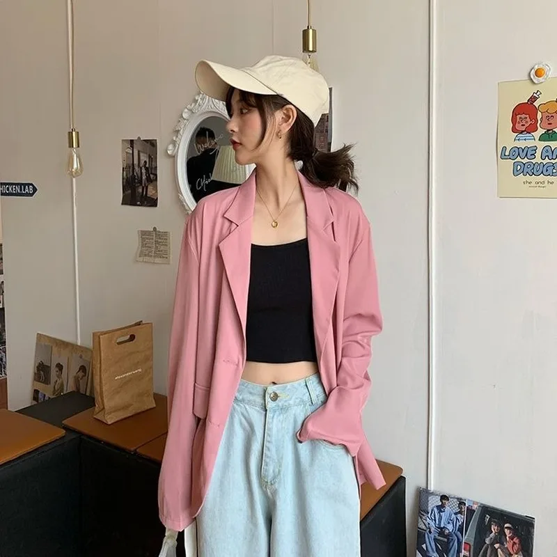 New Women Blazers Double Breasted Solid Fashion Elegant High Quality Korean Style All-match Daily Leisure Harajuku Tops Ins Chic
New Women Blazers Double Breasted Solid Fashion Elegant High Quality Korean Style All-match Daily Leisure Harajuku Tops Ins Chic