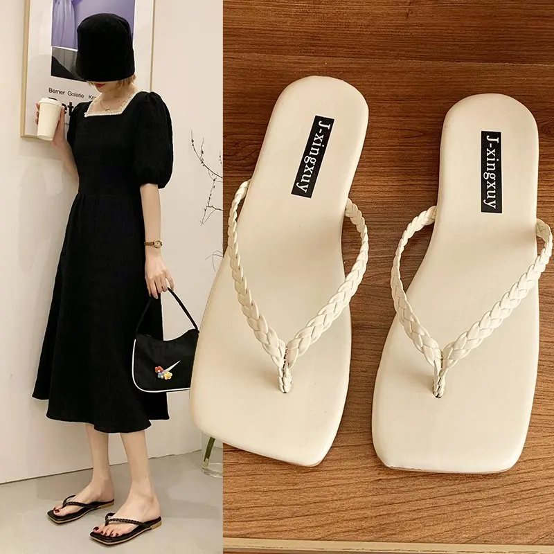 2021 New Summer Slipper Flip Flops Beach Slippers Square Toe Ruffles Flat Slippers Women Shoes Woman Slides Fashion Shoes
2021 New Summer Slipper Flip Flops Beach Slippers Square Toe Ruffles Flat Slippers Women Shoes Woman Slides Fashion Shoes