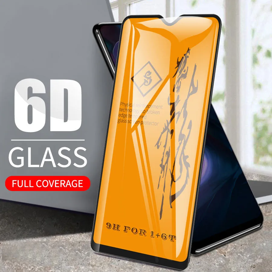 6D полное покрытие закаленное стекло для Oneplus 9 8T 7 7T Защита экрана 6 6T 5 5T Nord 10 100