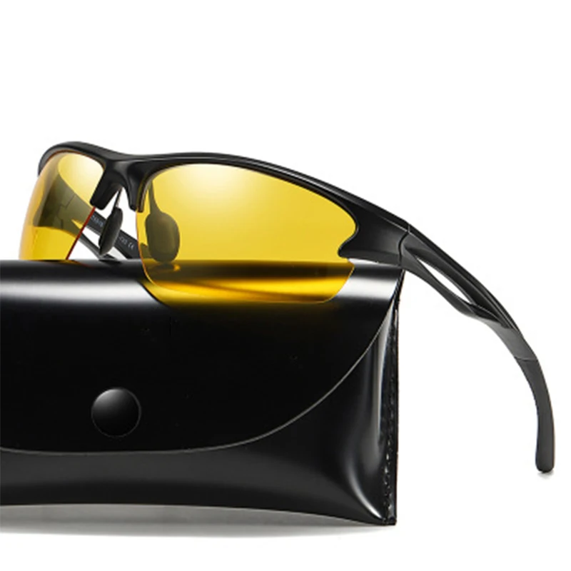 Солнцезащитные очки TR90 Мужские поляризационные прямоугольной формы для