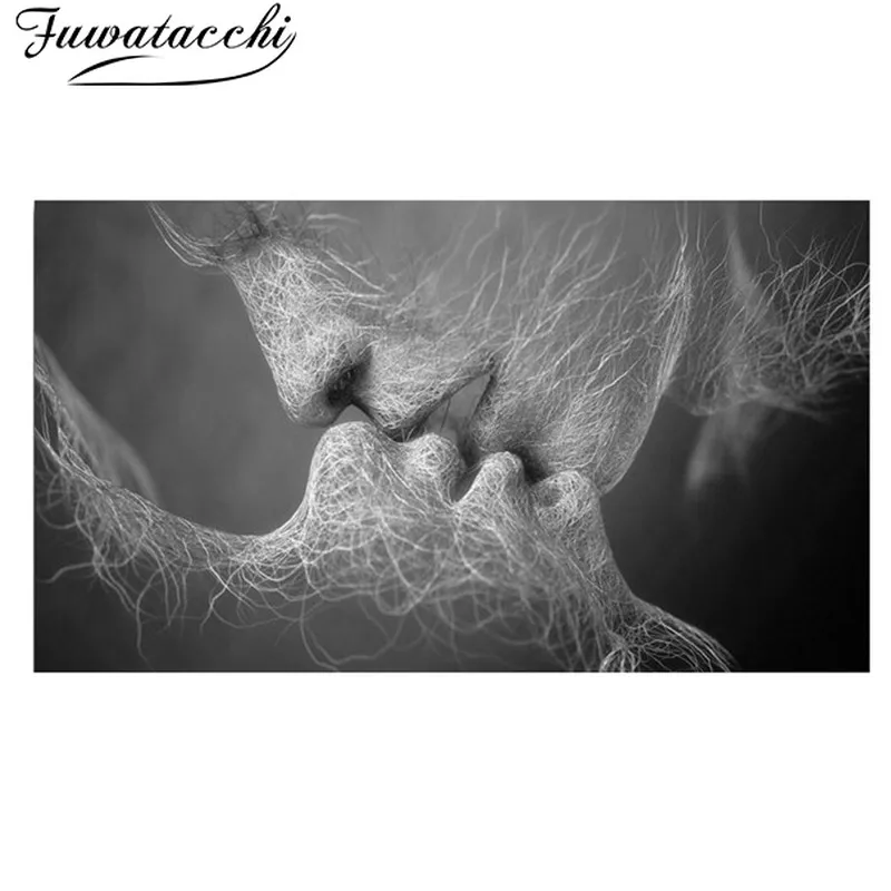 YaMinSanNiO Unframed Abstract Oil Canvas Paintings Love Kiss Wall Art Prints and Posters Picture for Living Room Home Decoration
YaMinSanNiO Unframed Abstract Oil Canvas Paintings Love Kiss Wall Art Prints and Posters Picture for Living Room Home Decoration