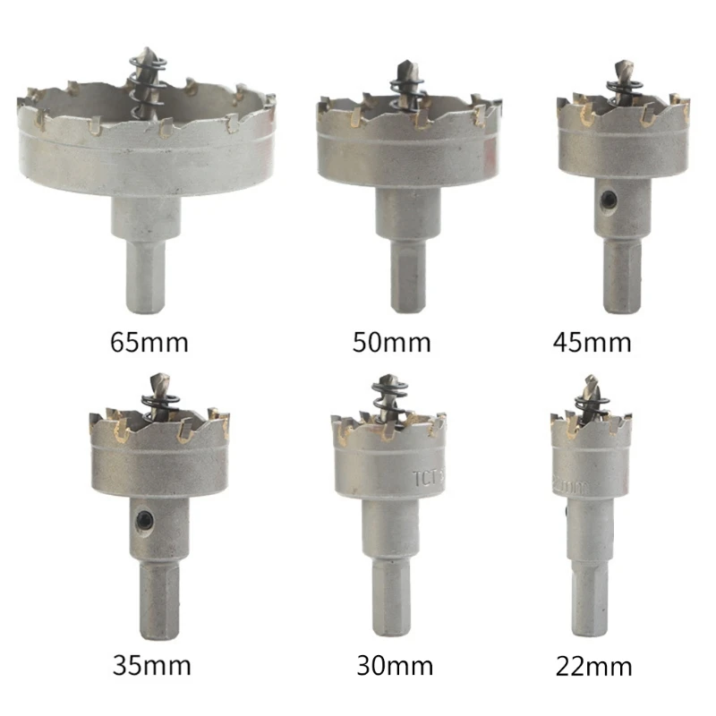 6 Pcs Carbide Tip Reamer Drill Bit Hole Saw Set for stainless Steel Metal Alloy Punch Electrical Tool Accessories
6 Pcs Carbide Tip Reamer Drill Bit Hole Saw Set for stainless Steel Metal Alloy Punch Electrical Tool Accessories