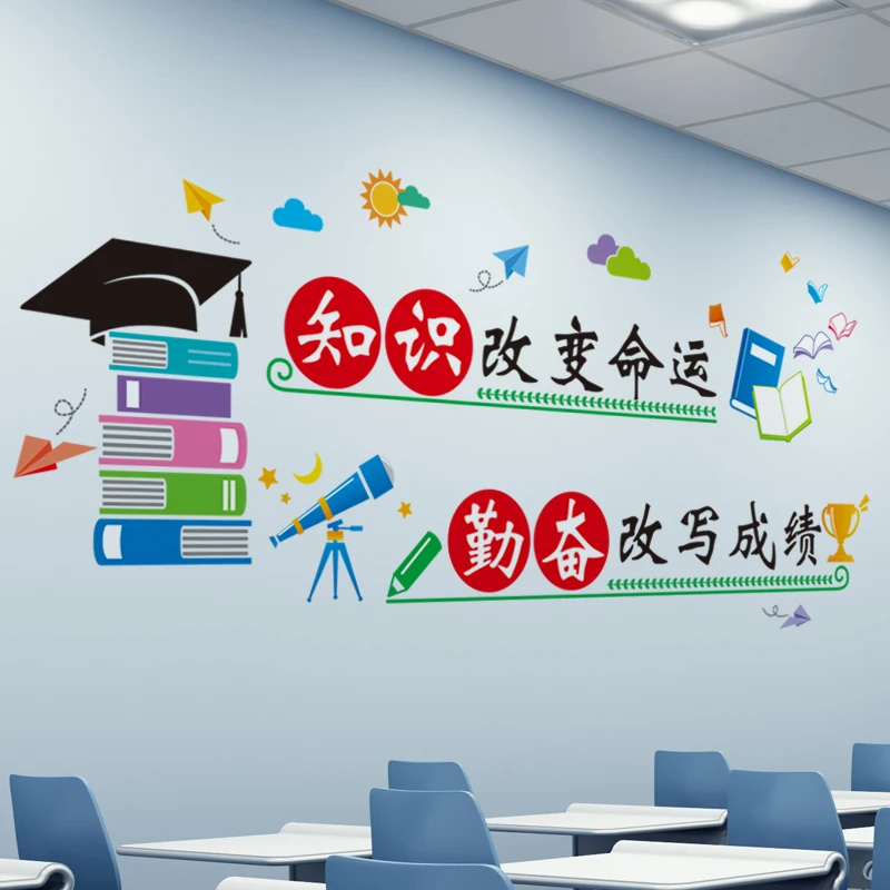 Inspirational Wall Stickers Classroom Layout Class Culture Wall Decoration Education and Training Institutions Slogan Hosting Tu
Inspirational Wall Stickers Classroom Layout Class Culture Wall Decoration Education and Training Institutions Slogan Hosting Tu