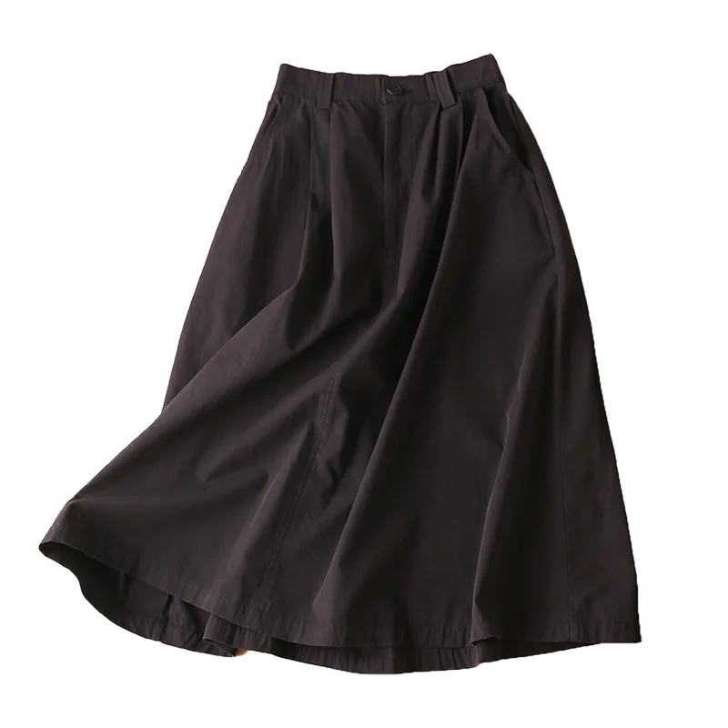 Повседневная Женская юбка SHUNCHAN из 100% хлопка, трапециевидная Однотонная юбка миди в стиле ампир, длинные юбки для женщин на весну 2021
Повседневная Женская юбка SHUNCHAN из 100% хлопка, трапециевидная Однотонная юбка миди в стиле ампир, длинные юбки для женщин на весну 2021