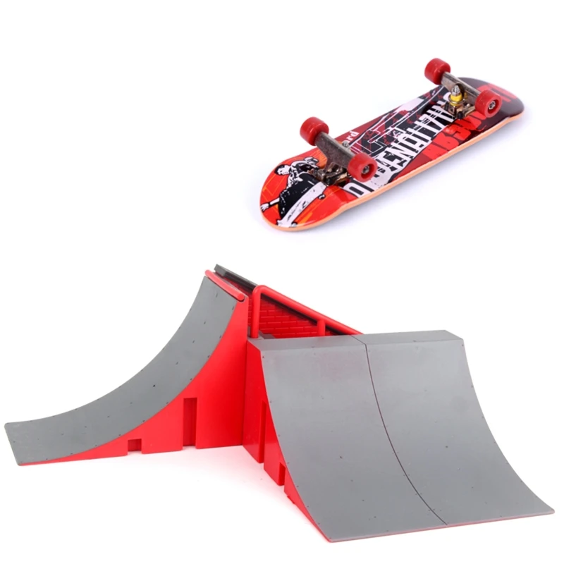 Finger Skate Park Kit Ramp Parts with 1 Finger Skateboard Mini Scooter Scene for Finger Skateboard Training Props
Finger Skate Park Kit Ramp Parts with 1 Finger Skateboard Mini Scooter Scene for Finger Skateboard Training Props