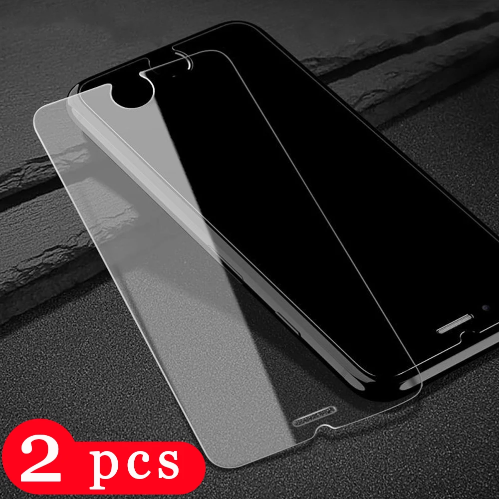 2Pcs 9H tempered glass for iPhone 7 8 plus 11 pro max x xr xs phone screen protecto ron the smartphone protective film | Мобильные