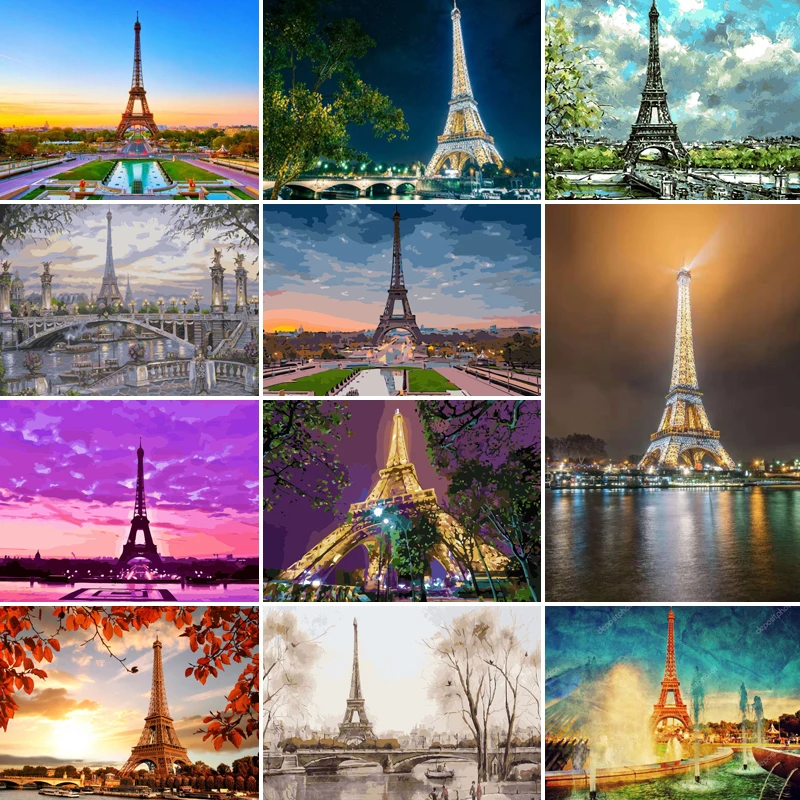 50/65/75CM DIY Eiffel Tower Painting By Numbers Picture Colouring Zero Basis HandPainted Oil Painting Unique Gift Home Decor
50/65/75CM DIY Eiffel Tower Painting By Numbers Picture Colouring Zero Basis HandPainted Oil Painting Unique Gift Home Decor
