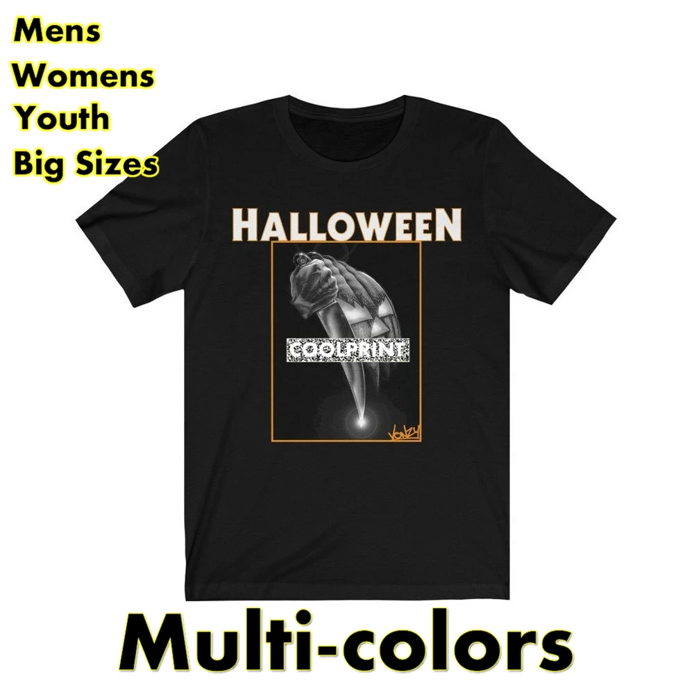 

Футболка мужская оверсайз с оригинальным графическим принтом, модная рубашка с рисунком в стиле ретро и фильма на Хэллоуин, доступно во мно...