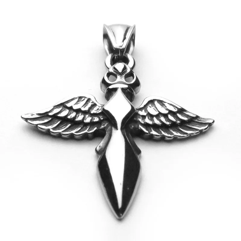 New 2021 Men's Fashion 316L Stainless Steel Necklace Ghost Angel Pendant for Lady Punk Style Party Jewelry Anniversary Gift
New 2021 Men's Fashion 316L Stainless Steel Necklace Ghost Angel Pendant for Lady Punk Style Party Jewelry Anniversary Gift