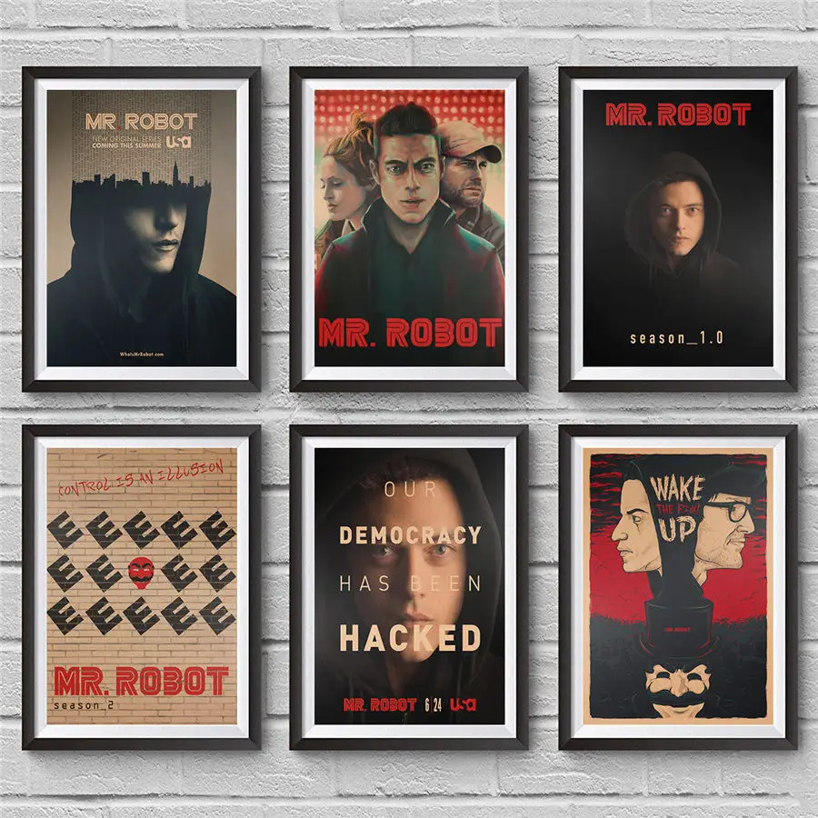 MR. Robot винтажный постер фильма кафе бар паб домашний декор бумага для поделок в