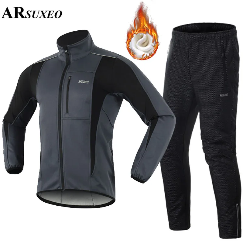 ARSUXEO Men's Cycling Jacket Thermal Winter Reflective Windproof Waterproof Warm Bike Jacket MTB Pants Cycling Clothing Sets
ARSUXEO Men's Cycling Jacket Thermal Winter Reflective Windproof Waterproof Warm Bike Jacket MTB Pants Cycling Clothing Sets