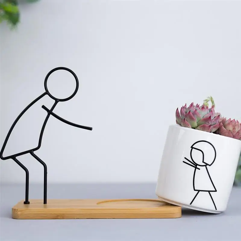 1 Set Iron Ceramic Succulent Plant Pot Modern Simple Flowerpot Abstract Parent-Child Companionship Flower Pot Home Decor
1 Set Iron Ceramic Succulent Plant Pot Modern Simple Flowerpot Abstract Parent-Child Companionship Flower Pot Home Decor