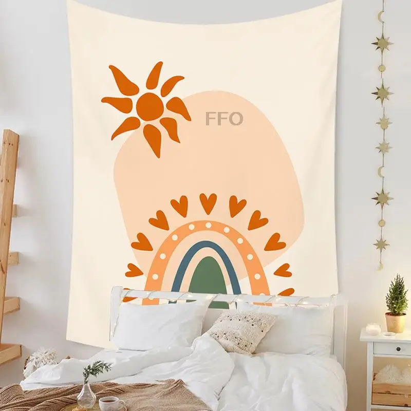 FFO Color Sun Tapestry Wall Hanging Rainbow Oil Painting Tapestries Bedside Background Art Home Decor Room Decoration livingroom
FFO Color Sun Tapestry Wall Hanging Rainbow Oil Painting Tapestries Bedside Background Art Home Decor Room Decoration livingroom