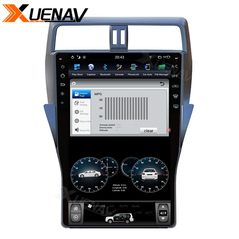 XUENAV Car GPS Radio GPS Navigation 16 Inch For-TOYOTA Land Cruiser Prado 2018 Multimedia Player Vertical Screen Android System
XUENAV Car GPS Radio GPS Navigation 16 Inch For-TOYOTA Land Cruiser Prado 2018 Multimedia Player Vertical Screen Android System