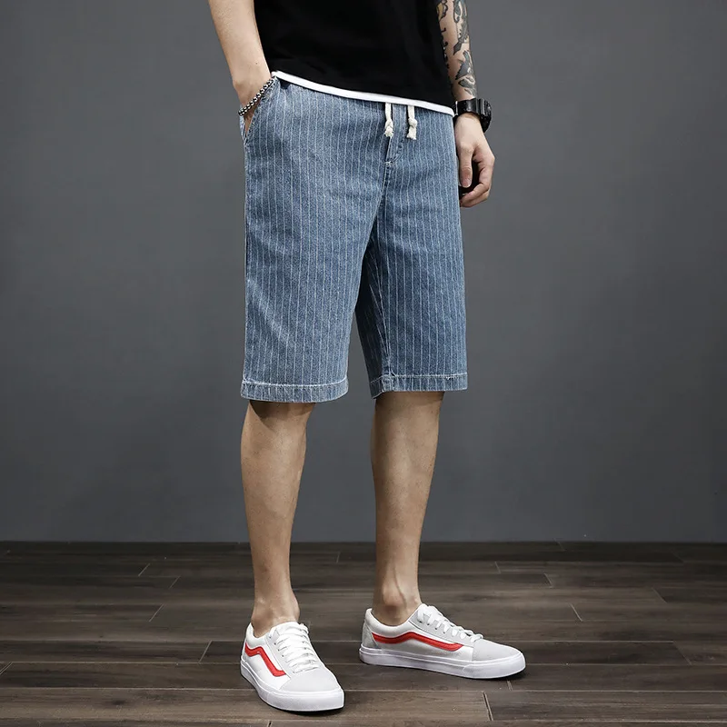 Men Summer New Fashion Japan Style Cotton Striped Elastic Waist Drawstring Male Casual 7XL Large Size Classical Denim Shorts
Men Summer New Fashion Japan Style Cotton Striped Elastic Waist Drawstring Male Casual 7XL Large Size Classical Denim Shorts