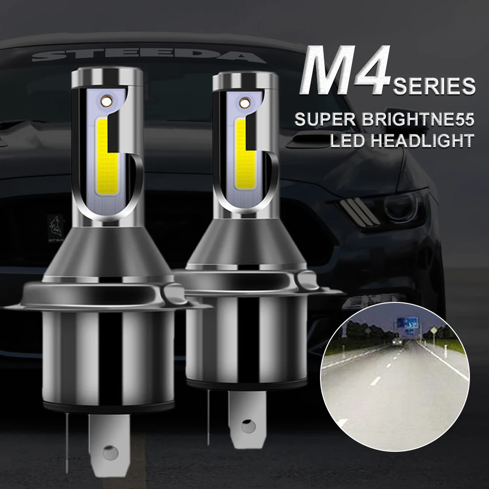 2pcs NEW Car M4 H4 LED Headlights 9003 HB2 Car LED Headlight Bulbs High Brightness 36W 7200LM 6000K White Headlights Hi/Lo Beam
2pcs NEW Car M4 H4 LED Headlights 9003 HB2 Car LED Headlight Bulbs High Brightness 36W 7200LM 6000K White Headlights Hi/Lo Beam