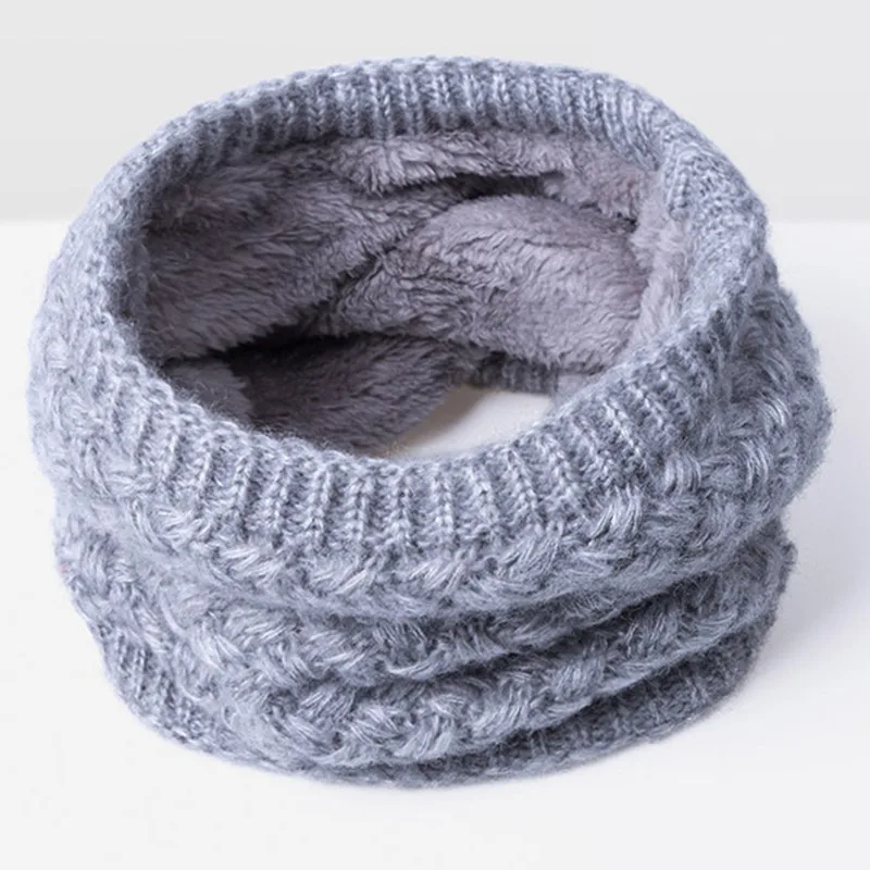 Мягкий Зимний вязаный шарф-кольцо Evrfelan для женщин и мужчин удобный теплый шейный
