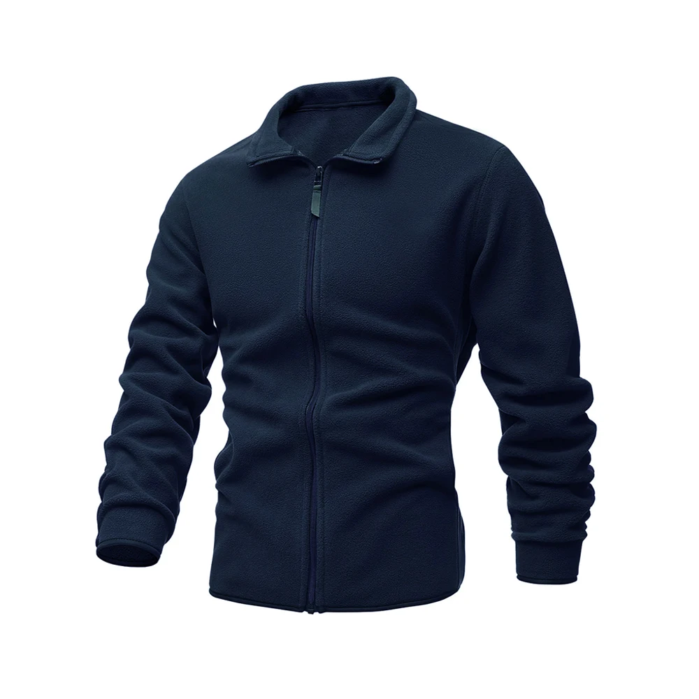 Men's Jacket Slim Double-Faced Fleece Tactical Sweater Casual Turn-Down Collar Zipper Solid Color Jacket Male Warm Winter Coat
Men's Jacket Slim Double-Faced Fleece Tactical Sweater Casual Turn-Down Collar Zipper Solid Color Jacket Male Warm Winter Coat