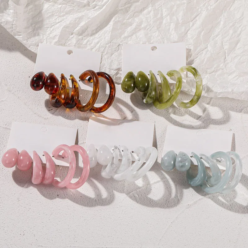 Fashion Transparent Acrylic Earrings Set For Women Bohemian Colorful Drop Earrings Set 2021 Trend Brincos Female Jewelry
Fashion Transparent Acrylic Earrings Set For Women Bohemian Colorful Drop Earrings Set 2021 Trend Brincos Female Jewelry