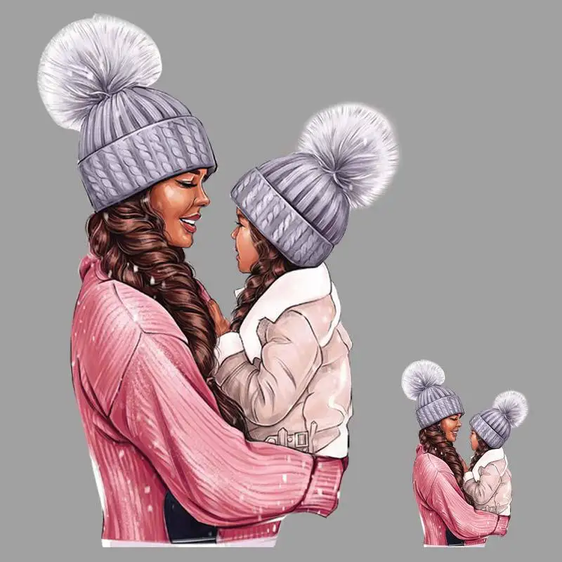Mom and Daugher Heat Transfer Stickers Appliques for Clothing Beauty Girls Iron on Patches on Women's Clothes Jacket Parches
Mom and Daugher Heat Transfer Stickers Appliques for Clothing Beauty Girls Iron on Patches on Women's Clothes Jacket Parches