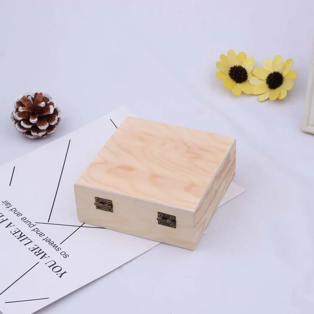 1 X 12*12*5cm Wooden Storage Box Plain Natural Wooden Packing Box Storage Box Gift Box Necklace Box
1 X 12*12*5cm Wooden Storage Box Plain Natural Wooden Packing Box Storage Box Gift Box Necklace Box