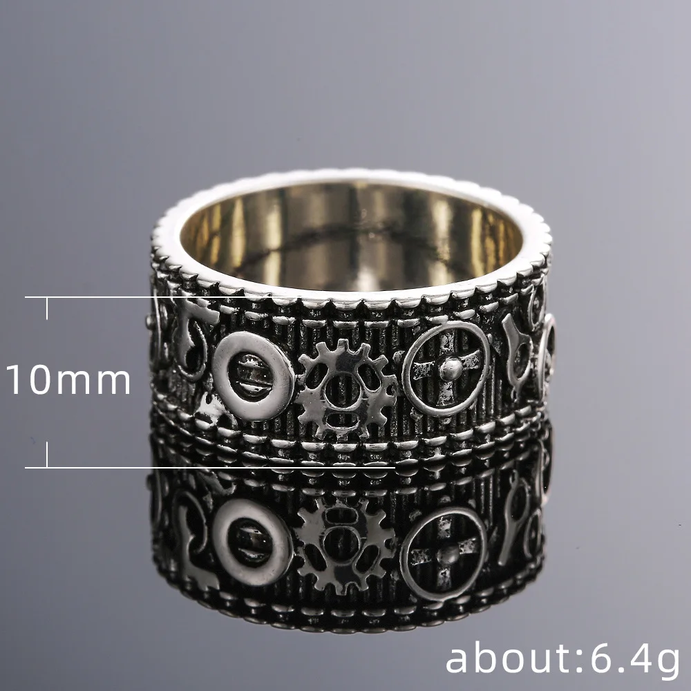 Vintage Steampunk Gear Rings for Motorcycle Party Personality Finger Ring Fashion Jewelry Gifts Wedding Ring Engagement Jewelry
Vintage Steampunk Gear Rings for Motorcycle Party Personality Finger Ring Fashion Jewelry Gifts Wedding Ring Engagement Jewelry